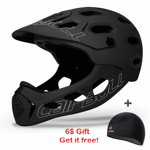 Cairbull-Casco ultraligero para bicicleta de montaña, máscara completa para bicicleta de montaña MTB TT ► Foto 1/6
