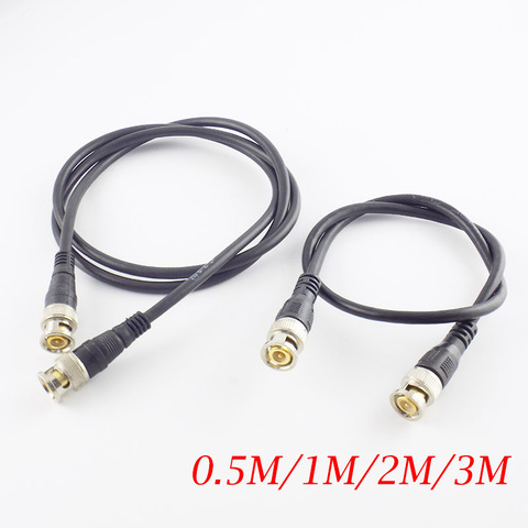 0,5 M/1M/2M/3M BNC adaptador macho a macho Cable para cámara CCTV BNC conector GR59 75ohm Cable Cámara accesorios BNC ► Foto 1/6