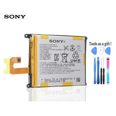 Sony 100% Original 3200mAh LIS1543ERPC batería para SONY Xperia Z2 L50w Sirius así que 03 D6503 D6502 teléfono batería de alta calidad + herramienta ► Foto 1/3