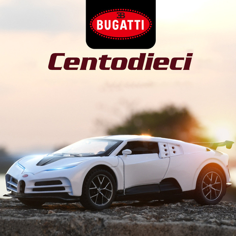 Envío Gratis 1:32 Bugatti centodieci fundido a presión coche en miniatura de aleación 110th edición aniversario coleccionables juguetes de los niños ► Foto 1/5