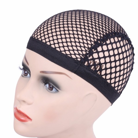 ¡Oferta! Hairnets de buena calidad, malla tejida, peluca negra, Red para el pelo, gorras, gorra de peluca tejida ► Foto 1/6