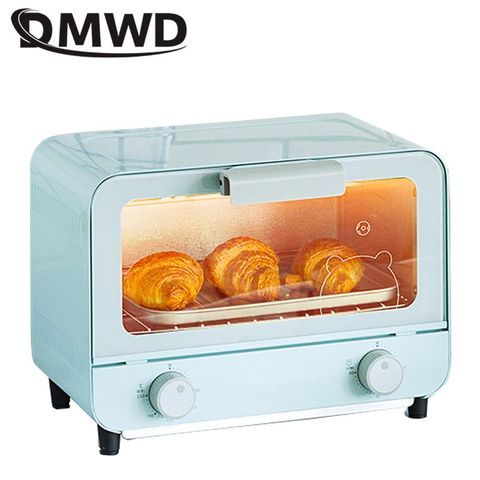 DMWD-Mini horno eléctrico para hornear, 9L, 220V, horno de Pizza para el hogar, utensilios de horneado para repostería, temporizador de Control de temperatura ► Foto 1/4