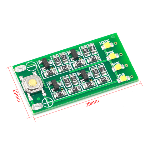 3 11,1 V 12V 12V 12,6 V Indicador de capacidad de batería de litio para Lipo Li-Ion Nivel de placa de visualización 3 Serie 9-26V ► Foto 1/5