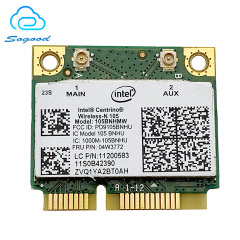 Intel Wireless-N 105BNHMW tarjeta Wifi para Lenovo ThinkCentre E73 E93 M62Z M72E M73 M82 M83 M92 M93 EDGE-72Z serie FRU 04W3772 ► Foto 1/2