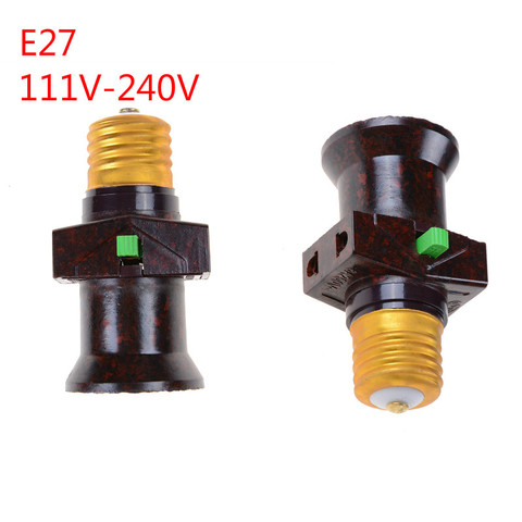 Soporte de bombilla de tornillo E27 de 111V- 240V, convertidor A con interruptor, adaptador de bombilla LED ► Foto 1/6