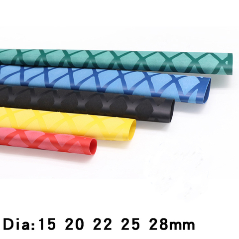 Tubo termorretráctil antideslizante para caña de pescar, 1M, 15, 20, 22, 25 y 28mm, Mango para raqueta, funda aislante antideslizante e impermeable ► Foto 1/4