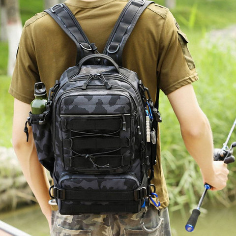 Mochila para deportes al aire libre, grande, para acampar, escalada, pesca, caza, impermeable, militar, táctico, de viaje, para hombre, bolsa X175G ► Foto 1/6