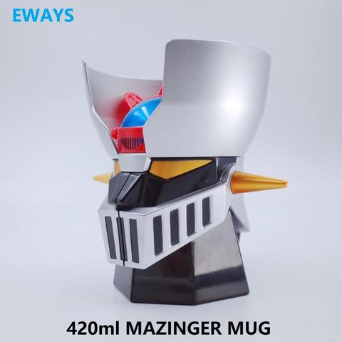 EWAYS-Robot japonés creativo de MAZINGER Z, tazas de acero inoxidable/cenicero de dos vías, tazón de oficina de PC, 420ml ► Foto 1/6