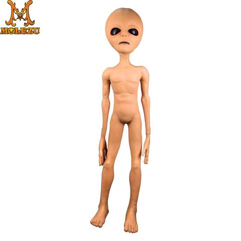 Molezu alienígena de látex Prop Lifesize UFO Roswell Marciano Lil Mayo Área 51 Prop miedo para fiesta de Halloween ► Foto 1/6