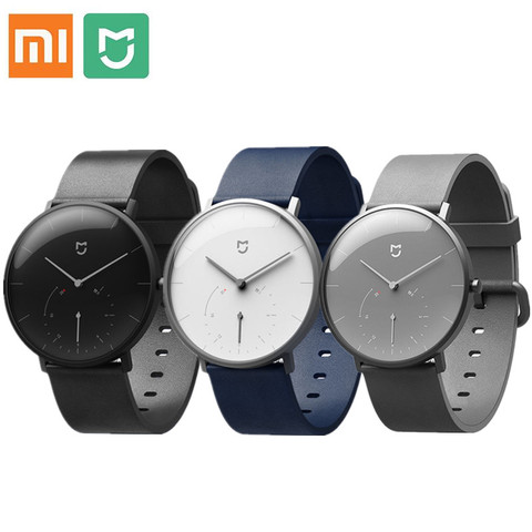 Original Xiaomi Mijia Smart relojes de cuarzo 3ATM podómetro impermeable Bluetooth 4,0 Mi banda 316L de alarma de reloj inteligente tiempo de sincronización ► Foto 1/6