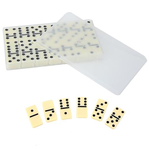 28 unids/set Domino juguete para juego de mesa divertida juego de dominó bloques Kits de juguetes educativos para edades tempranas para el regalo de los niños ► Foto 1/6