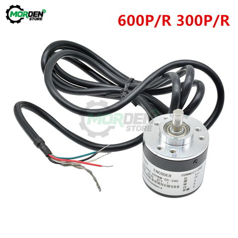 Codificador rotativo óptico Incremental AB, eje de 6mm, 5-24V, 600P/R, 300P/R, codificador de pulso 360R 600R ► Foto 1/6