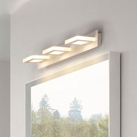 Lámpara Led de pared para escalera moderna aplique de acrílico y Metal blanco para decoración de dormitorio y hogar, luz para espejo de baño, 110-220V ► Foto 1/6