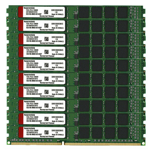 Juego de 10 piezas DDR3, 4GB de RAM, 1333Mhz, PC3-10600, DIMM, 240 pines, 1,5 V, no ECC, 2RX8 ► Foto 1/1