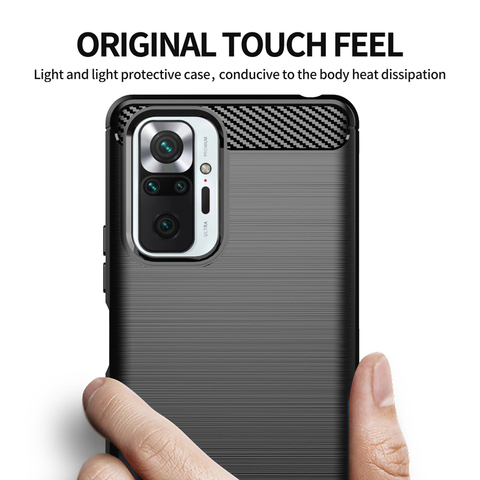 Funda de silicona para Xiaomi Redmi Note 10 Pro, carcasa suave de TPU a prueba de golpes para Xiaomi Redmi Note 10 S Pro Max 10S ► Foto 1/6