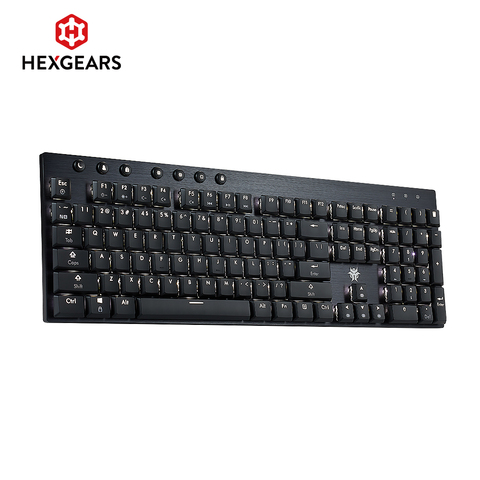 HEXGEARS-teclado mecánico GK1701 para jugadores, 108 teclas, Kailh, CHOC, PBT, retroiluminación blanca con cable, mecánico ► Foto 1/6