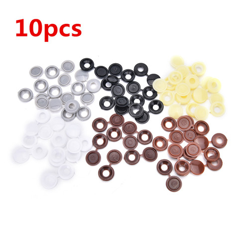 10 unids/set de tapas plegables de plástico con bisagras para coche, tapas para decoración para muebles para hogar, 6 colores, tapas para cubrir tornillos, 3-4mm ► Foto 1/6