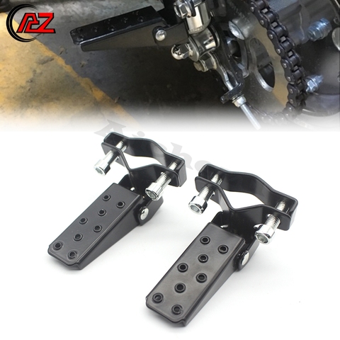 ACZ-par de reposapiés traseros de 25-28mm para motocicleta, de Pedal apoyapiés universales para Yamaha, Honda, Suzuki, Kawasaki, color negro ► Foto 1/6