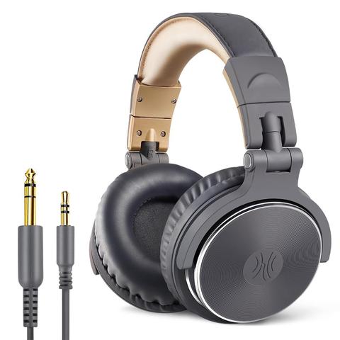 Oneodio estudio profesional DJ auriculares con micrófono oído con cable HiFi auriculares de vigilancia plegable de juego de auriculares para PC ► Foto 1/6