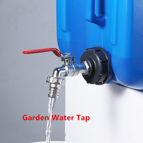 Conectores de agua de jardín de alta calidad, adaptador de tanque IBC S60X6 para grifo de latón de hierro, válvula de repuesto de 1/2 