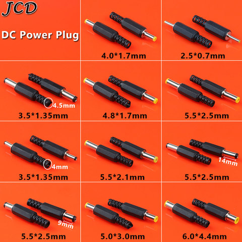 JCD 1 Uds 6,0x4,4x5,5x2,5x5,5x2,1x5,0x3,0, 4,8x1,7x4,0x1,7x3,5x1,35x2,5x0,7mm macho de alimentación de CC adaptador de enchufe ► Foto 1/6