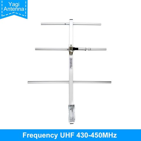 Antena Yagi UHF430-450MHz de alta ganancia 7DBd SO239 conector Yagi antena Gamma compatible con TYT MD398 Baofeng BF-888S UHF walkie talkie ► Foto 1/6