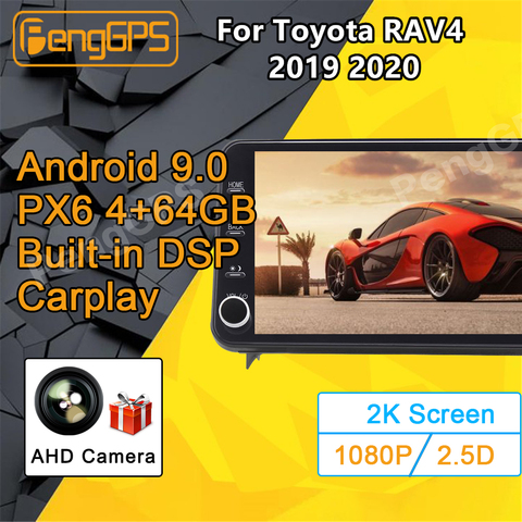 Para Toyota RAV4 RAV 4 Android Radio 2022, 2022 reproductor Multimedia PX6 Radio Estéreo GPS Navi unidad 11,8 pulgadas 2 DIN 2din ► Foto 1/6