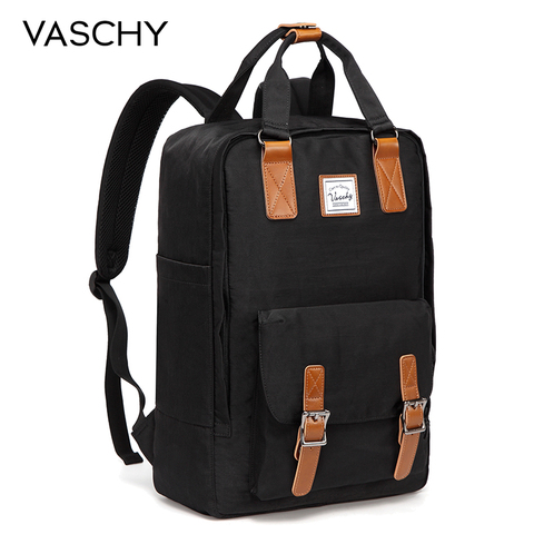 VASCHY-Mochila para mujer, mochilas de escuela para niñas y mujeres, bolsos de viaje, Mochila para ordenador portátil, Mochila femenina ► Foto 1/6