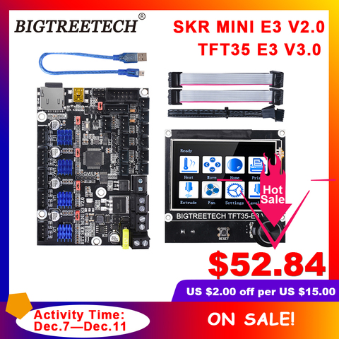 BIGTREETECH-pantalla táctil SKR MINI E3 V2.0 TFT35 E3 V3.0, tarjeta madre integrada TMC2209 para impresora Ender 3 pro, Cr10, actualizado ► Foto 1/6