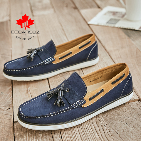 2022 ante nuevo Mocasines primavera y verano marca Slip-On hombres zapatos casuales para hombres zapatos para conducir para hombres moda hombres zapatos Mocasines ► Foto 1/6