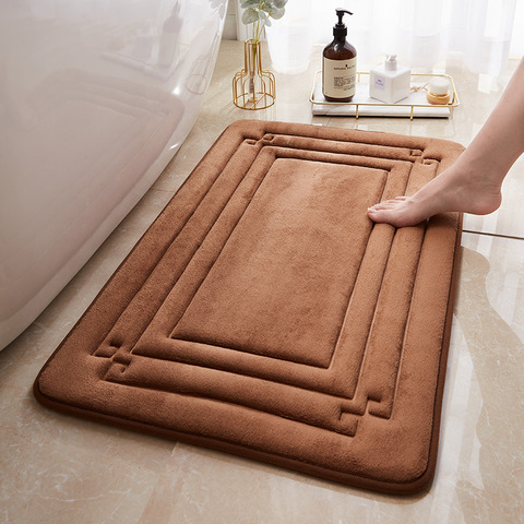 De espuma de memoria, estera de baño alfombras geométrica alfombra de baño Baño alfombras antideslizantes agua tapete de absorción para baño lavable 50x80cm ► Foto 1/6