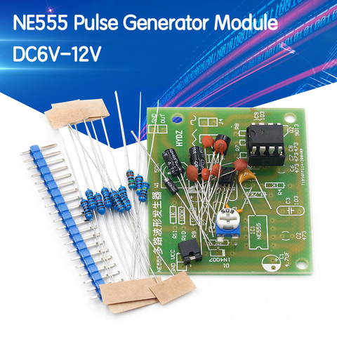 DC6-12V NE555 módulo generador de impulsos Sine/triángulo/cuadrado generador de onda multicanal generador de señal de onda DIY Kit ► Foto 1/6