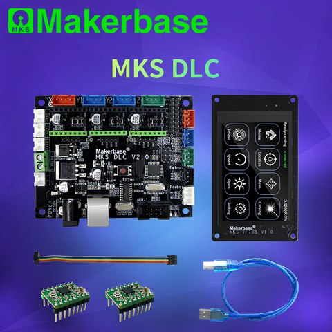 Makerbase-Placa de Control láser sin conexión MKS DLC GRBL, TFT35 TFT24, pantalla táctil, reemplazo de escudo v3, UNO R3, plato de expansión ► Foto 1/6