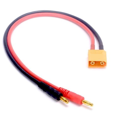 XT90-Cable de carga para batería Lipo de control remoto, cargador de batería de plomo XT90 a 4mm, conector Banana ► Foto 1/2