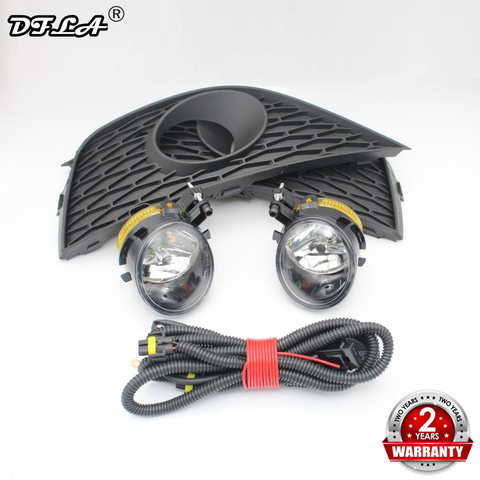 2 piezas de unids luz para el coche para el asiento de la lámpara de niebla de 2009 2010 2011 2012 luz antiniebla + cable + cubierta de la parrilla de la luz antiniebla + Kit de bombillas ► Foto 1/6