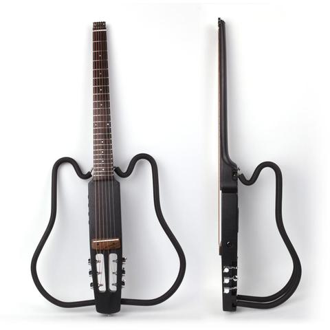 Guitarra eléctrica plegable, acústica, sin cabeza, portátil, de viaje, silenciosa, con efecto incorporado, envío gratis ► Foto 1/6