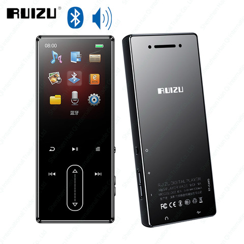 RUIZU D22 MP3 Player Bluetooth 8GB portátil reproductor de Audio Walkman con-altavoz de grabación de Radio FM e-book podómetro ► Foto 1/6