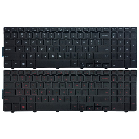 Teclado de ee.uu. para DELL Inspiron 15, 3551, 3552, 3541, 3543, 3542, 3559, 3565, 3567, 3551, 3558, 5566, 5748 y 5749, teclado para ordenador portátil ► Foto 1/6