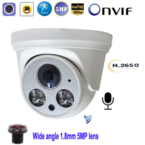 Cámara IP inalámbrica P2P Onvif para interior, videovigilancia CCTV con ranura para tarjeta SD/TF, seguridad, Full HD, 5MP, 1080P, WiFi, 1,8mm ► Foto 1/5