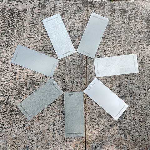 Cuchillo de pulir afilador de diamante piedra tipo estrecho afilador de cuchillos lijado rápido profesional Diamante fino whetstone portátil ► Foto 1/6