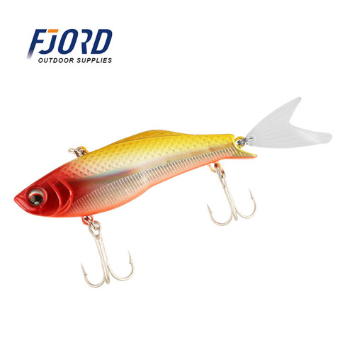 FJORD-señuelo de cola de pez, 10 colores, 72mm, 16g, VIB Wobbler señuelo, cebos duros de hundimiento, cebos artificiales de pesca ► Foto 1/6