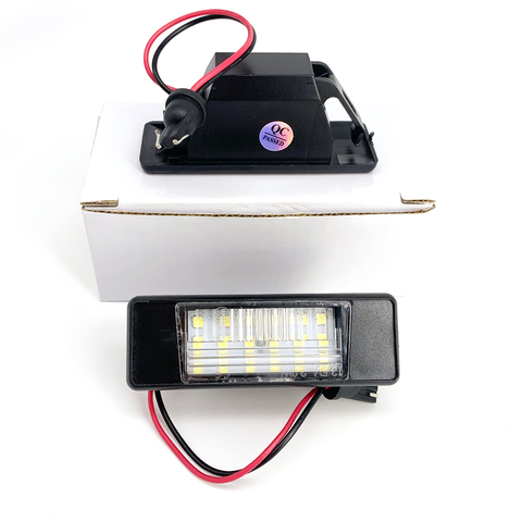 Luz de matrícula para nissan qashqai j10, X-TRAIL, juke NV200, Versa, Note trasera con números, 2 uds. ► Foto 1/6