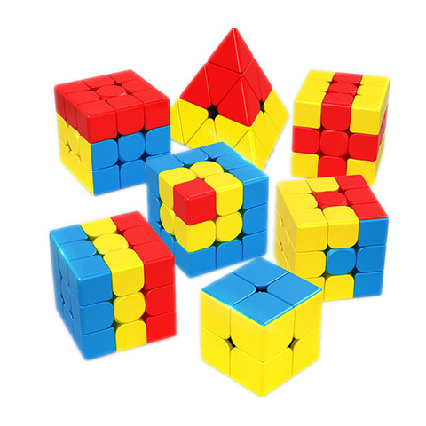 Moyu Cube-puzle de enseñanza para niños, rompecabezas de 3x3x3, Cubo mágico, unicornio, pudín, budín, pequeño sombrero rojo, Cubo mágico, juguete educativo de velocidad ► Foto 1/6