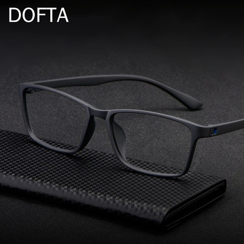 DOFTA ultraligero TR90 gafas hombres óptica, gafas para miopía hombre de plástico de titanio gafas de prescripción 5196A ► Foto 1/6