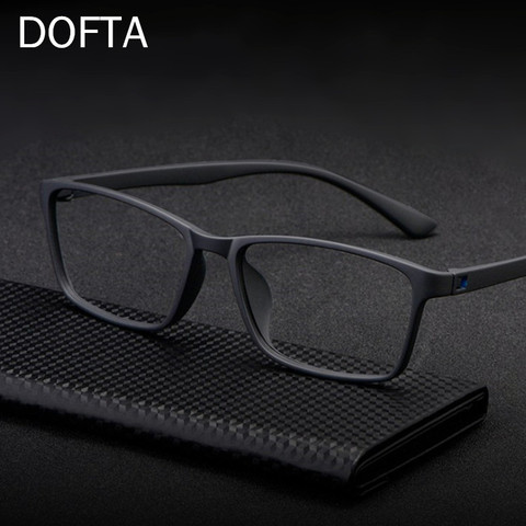 DOFTA ultraligero TR90 gafas hombres óptica, gafas para miopía hombre de plástico de titanio gafas de prescripción 5196A ► Foto 1/6
