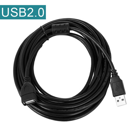 Cable de extensión USB 0,6 macho a hembra, Cable de supervelocidad, Cable de sincronización de datos para teclado de ordenador portátil, 1,5 M, 1M, 2,0 M, 3, 5M ► Foto 1/6