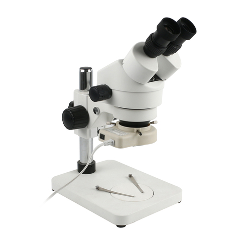 Binocular de Zoom continuo 7X-45X, microscopio estéreo con luz LED 56 para reparación móvil, herramienta de soldadura PCB ► Foto 1/6