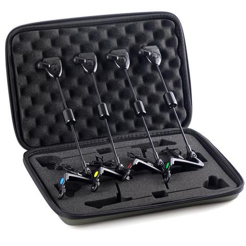 4 unids/set 4 LED indicador de Color alarma mordedura de pesca Swinger con bolsa de almacenamiento mar Polo línea de mordida signaler ► Foto 1/1