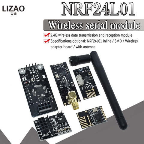 Módulo de transmisión de datos inalámbrica NRF24L01 + 2,4G, 2,4 GHz, NRF24L01, versión actualizada, NRF24L01 + PA + LNA, 1000 metros para Arduino ► Foto 1/6