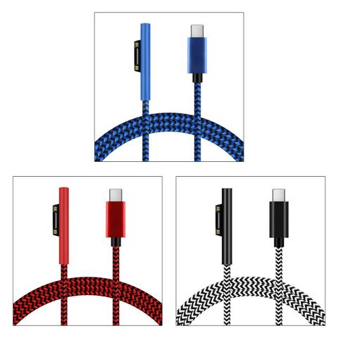 1,8 m Usb tipo-C adaptador de cargador de fuente de alimentación 15v 3A Pd Cable De Carga Rápida para Microsoft Surface Pro 3, 4 5 5 5 6 6 7 ► Foto 1/6